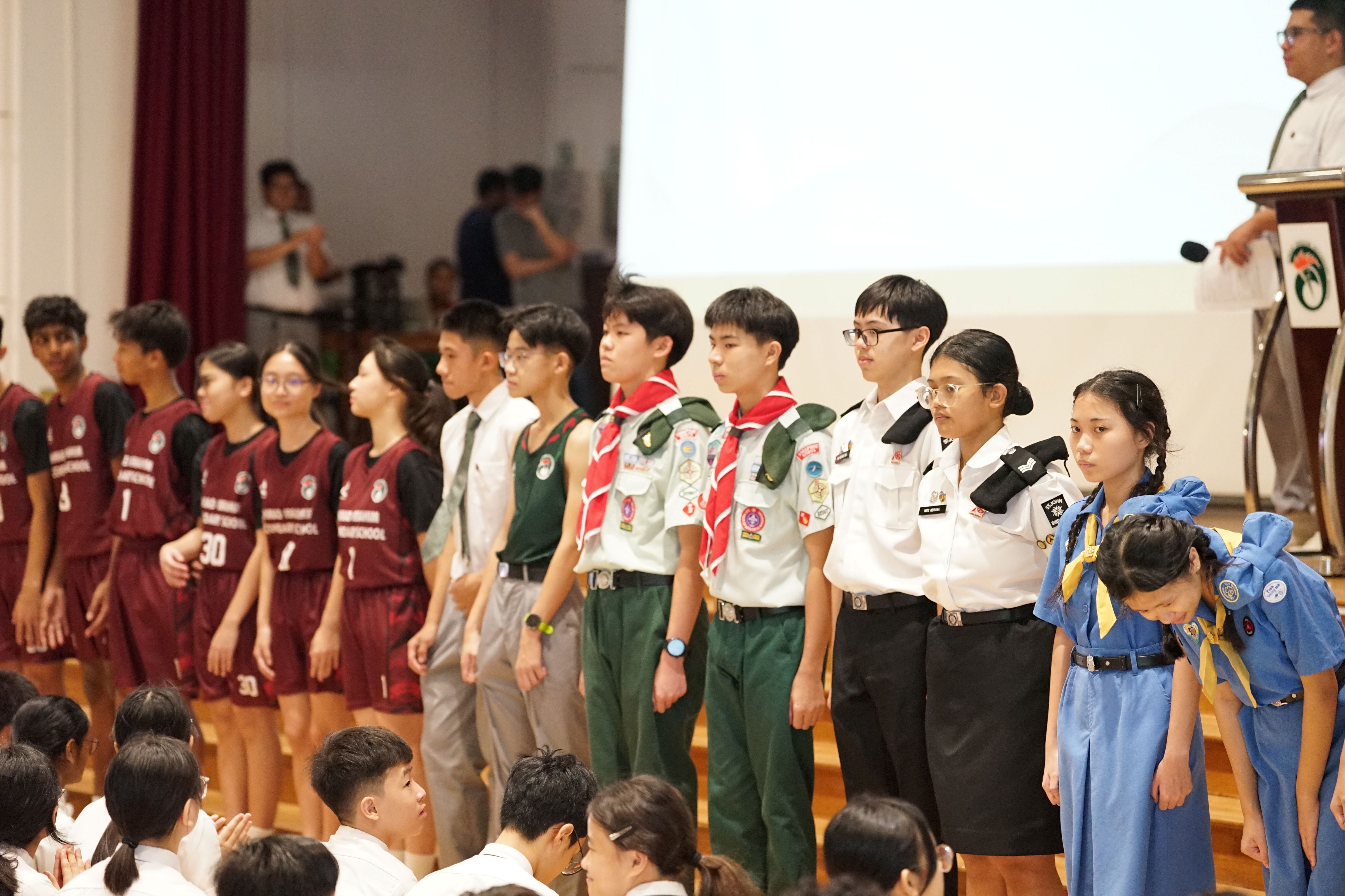 Photo of our school's CCA Leaders